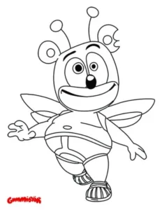 The Gummy Bear Show – Butterfly – Colouring Page