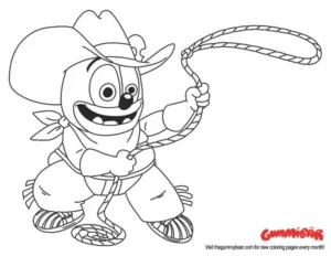 The Gummy Bear Show – Cowboy – Colouring Page