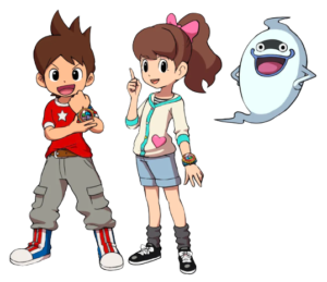 Yo Kai Watch Nate with Summer and Whisper