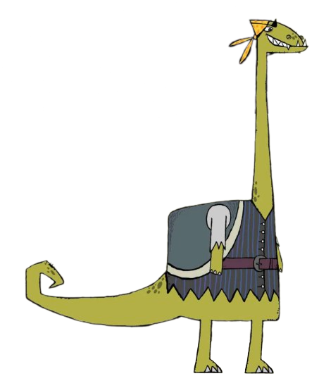 Captain Flinn and the Pirate Dinosaurs – Dippy – PNG Image