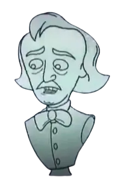 Edgar & Ellen – The All-Knowing Head of Poe – PNG Image