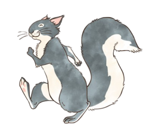 Guess How Much I Love You Happy Grey Squirrel
