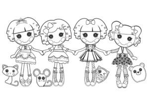 Lalaloopsy – Friends – Colouring Page