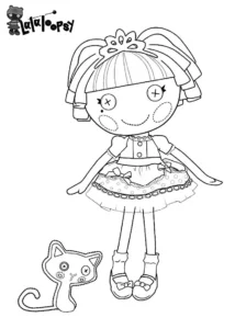 Lalaloopsy – Jewel Sparkles – Colouring Page