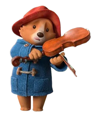Paddington Bear – Violin Class – PNG Image