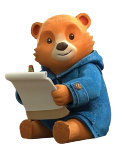 Paddington Bear Writing