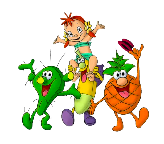 The Fruitties – Happy Friends – PNG Image