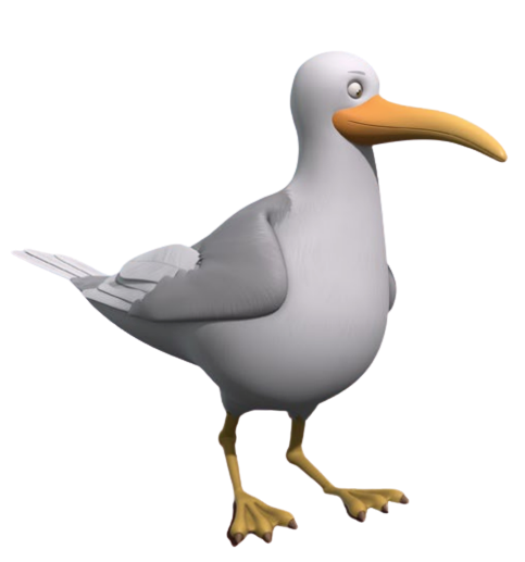 The Muscleteers – Seagull – PNG Image