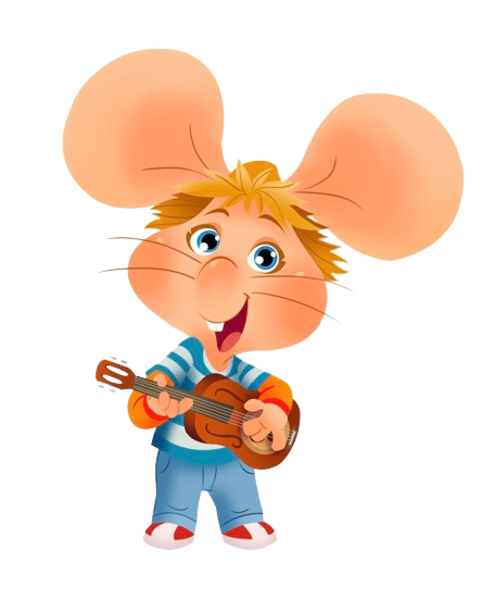 Topo Gigio – Gigio on the Guitar – PNG Image
