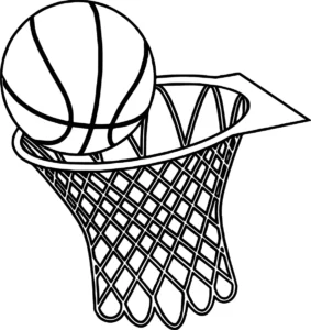 Basket Fever – Winning Point – Colouring Page