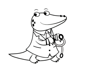 Croco Doc – Meet the Doctor – Colouring Page