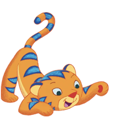 Ethelbert the Tiger – Playing – PNG Image