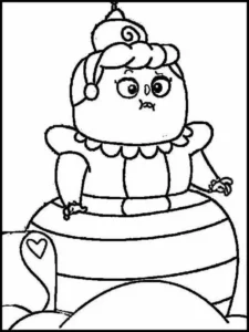 Freaktown – Princess Boo Boo – Colouring Page
