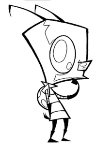 Invader Zim – Zim – Colouring Page