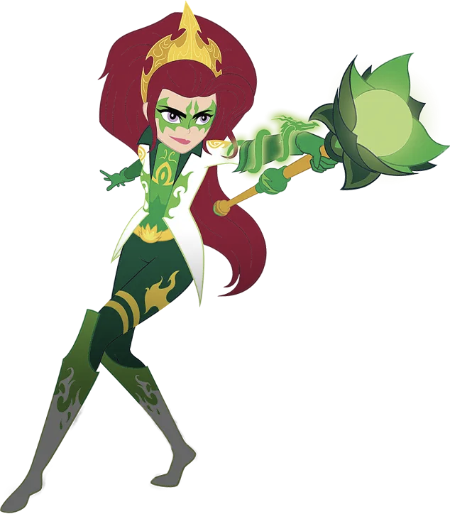 Mysticons – Arkayna with Dragon Staff – PNG Image