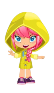Piny Michelle in Raincoat