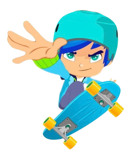 Piny – Sam on Skateboard – PNG Image