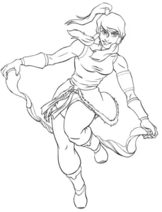 The Legend of Korra – Awesome Korra – Colouring Page