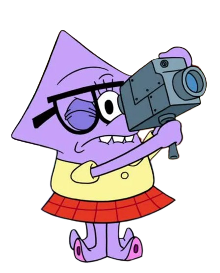 The Patrick Star Show – Squidina Filming – PNG Image