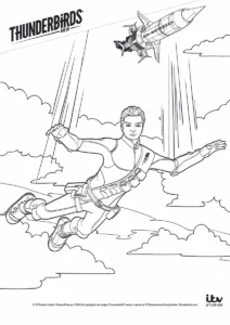 Thunderbirds Are Go – Sky Mission – Colouring Page