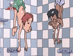What’s with Andy? – Shower Prank – Animated GIF