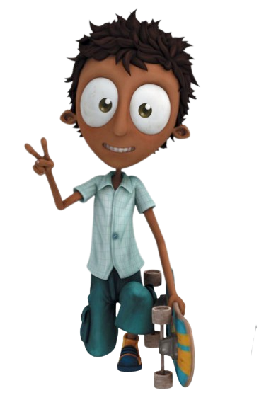 Angelo Rules – Sherwood with skateboard – PNG Image