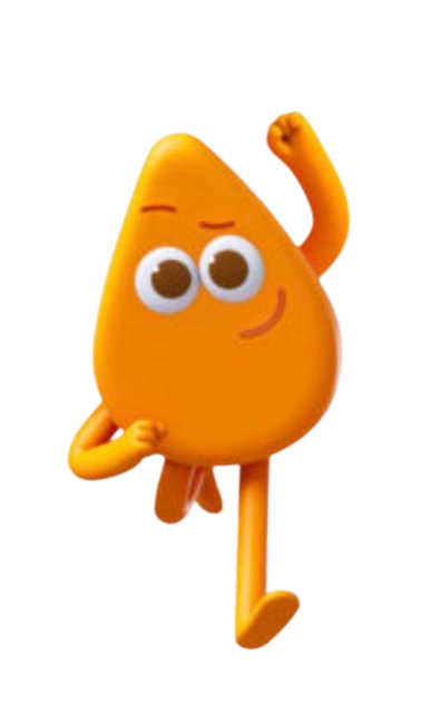 Colourblocks – Energetic Orange – PNG Image