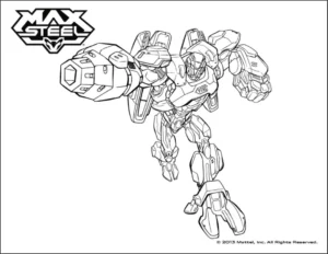 Max Steel – Robot – Colouring Page