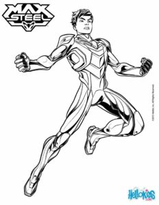 Max Steel – Superhero – Colouring Page