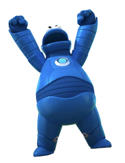 Mecha Builders – Mecha Robot Cookie Monster – PNG Image