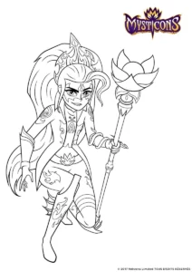 Mysticons – Arkayna – Colouring Page