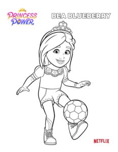 Princess Power – Bea Blueberry – Colouring Page