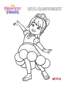 Princess Power – Rita Raspberry – Colouring Page