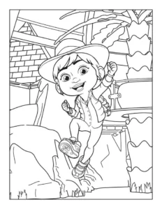 Ridley Jones – Meet Ridley – Colouring Page