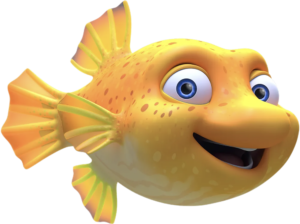 Splash and Bubbles Dunk the Pufferfish