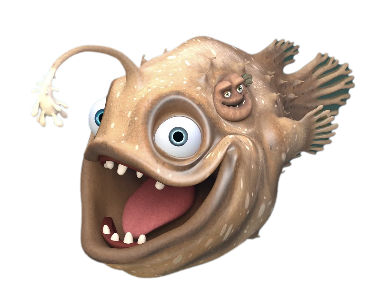 Splash and Bubbles Lu the Footballfish