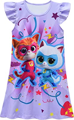 Super Kitties Printed Dress