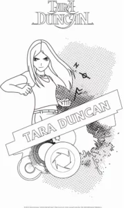 Tara Duncan – Sorceress – Colouring Page