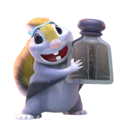 Team Zenko Go – Ponzu the Squirrel – PNG Image