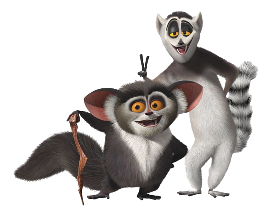 All Hail King Julien – Maurice and Julien – PNG Image