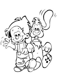 Boule & Bill – Best Friends – Colouring Page