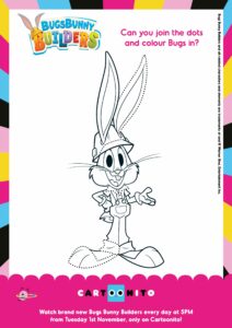 Bugs Bunny Builders – Bugs – Colouring Page