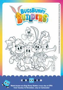 Bugs Bunny Builders – Looney Builders – Colouring Page