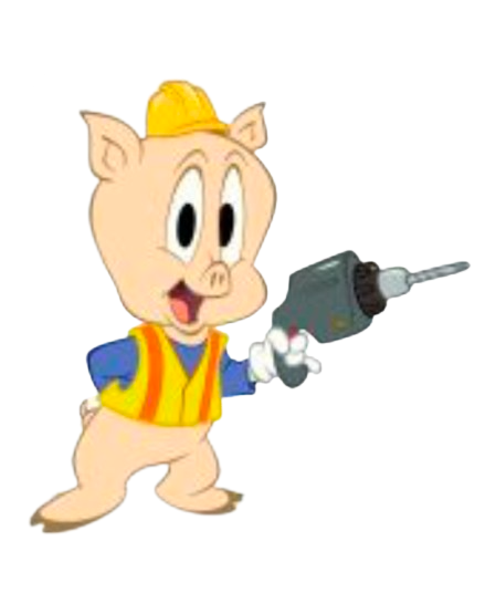 Bugs Bunny Builders – Porky Builder – PNG Image