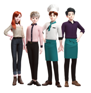 Catch! Teenieping Heart Rose Bakery Team