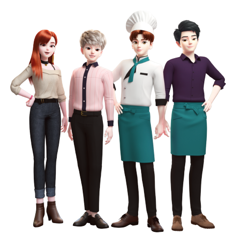 Catch! Teenieping – Heart Rose Bakery Team – PNG Image