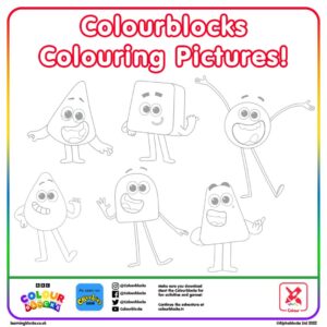 Colourblocks – 6 Blocks – Colouring Page