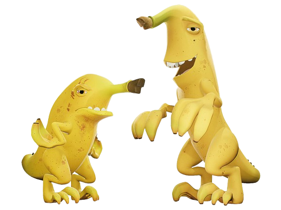 Vegesaurs – Shorty and Sleepy – PNG Image
