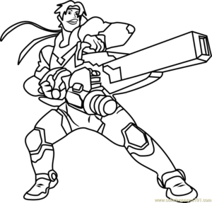 Voltron Legendary Defender – Hunk – Colouring Page