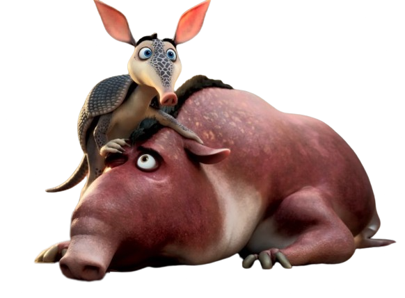Ainbo Spirit of the Amazon – Vaca and Dillo – PNG Image